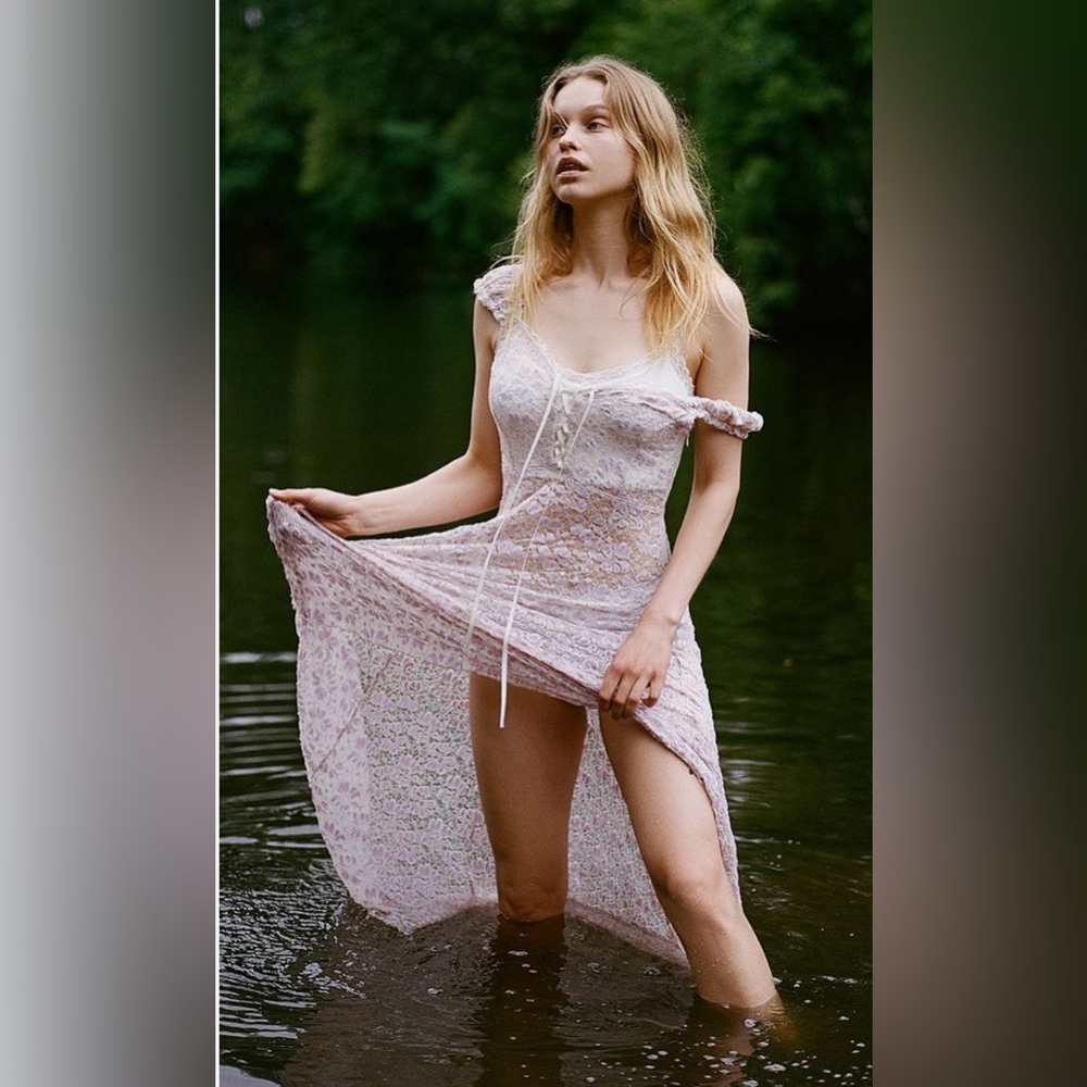 UO Lavender Lace Dress